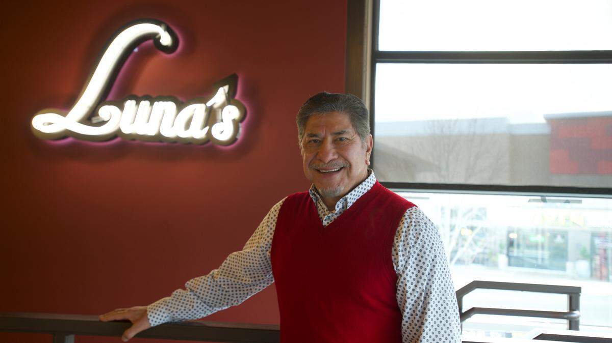 Jesse Cantu, at his Luna’s Bistro in 2020, also owns three Jalapeños restaurants in Bellingham. On the Wednesday before Thanksgiving his restaurants will knock 50% off the bill for those who pay in cash as part of a customer appreciation day.