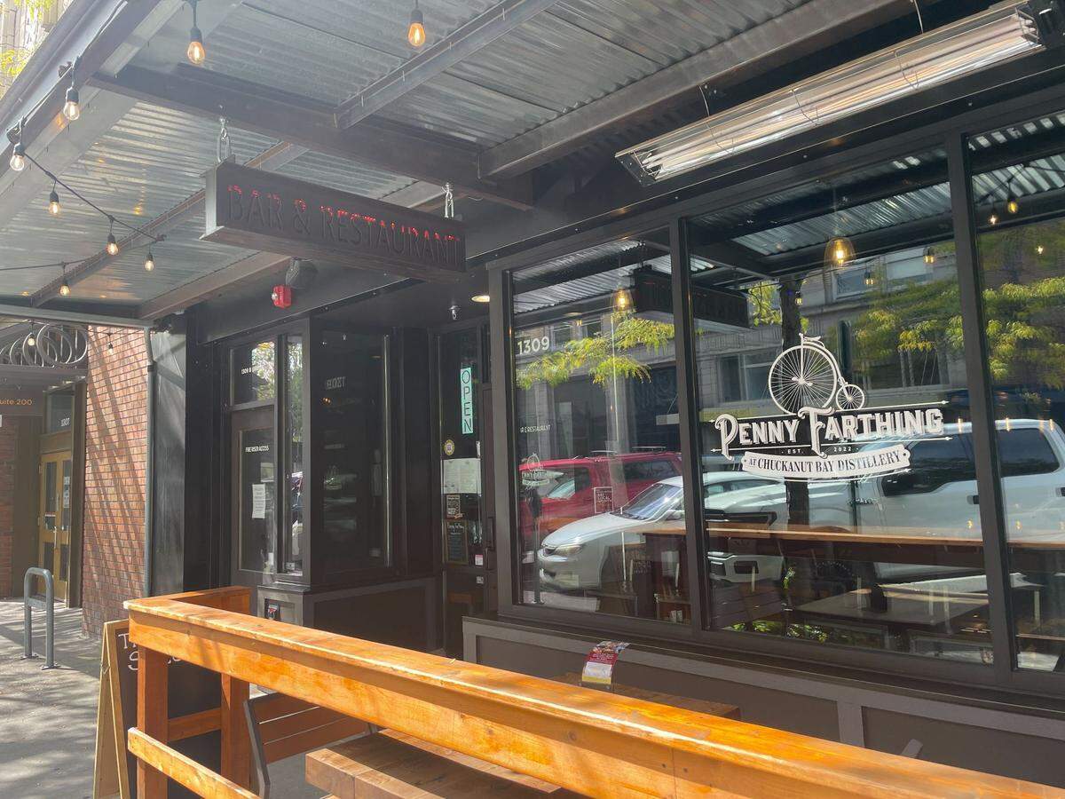 Penny Farthing Bar & Restaurant at Chuckanut Bay Distillery in downtown Bellingham.