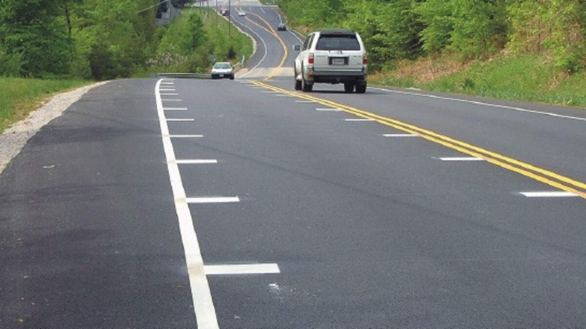 Speed reduction markings are a subtle way to reduce driver speeds.