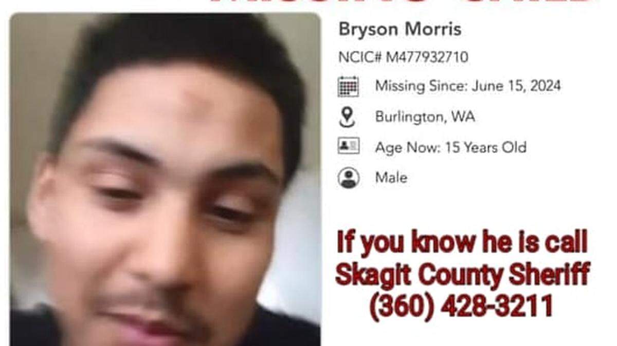 Bryson Morris, 15, has been missing since June 15.