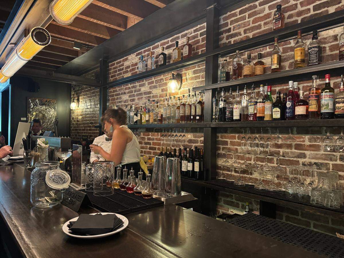 The Pastime speakeasy inside Chuckanut Bay Distillery in Bellingham, Wash. on July 21, 2025.