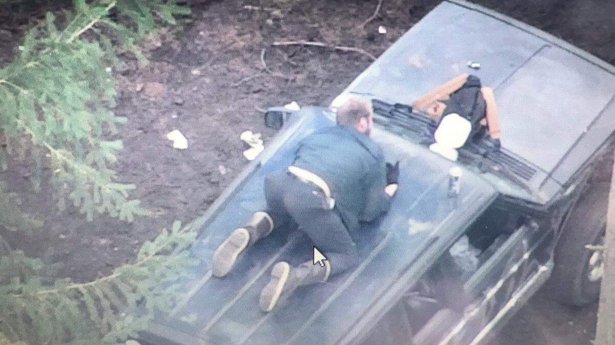 Drone footage shows a 21-year-old Deming man who was involved a standoff with Arlington police Saturday, April 20, in a Snohomish County cemetery Saturday morning. The man was found with drug paraphernalia, fireworks a knife, throwing stars and a hatchet.