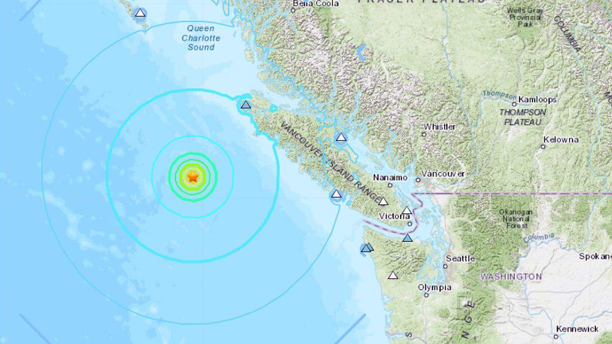 vancouver island earthquake