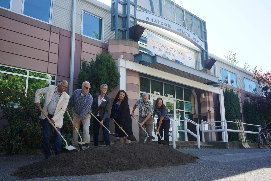 Unity Care NW CEO Jodi Joyce joined local and state leaders, including Whatcom County Executive Satpal Sidhu, Rep. Rick Larsen and Senator Sharon Shewmake, in the groundbreaking ceremony of The Way Station on Aug. 18, 2023, in Bellingham.