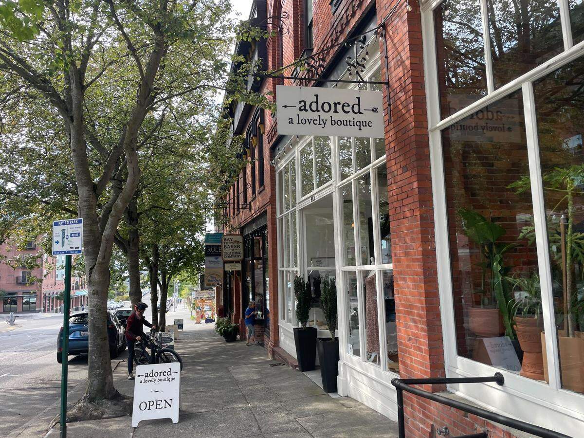 Adored Boutique in Bellinhgam’s historic Fairhaven neighborhood.