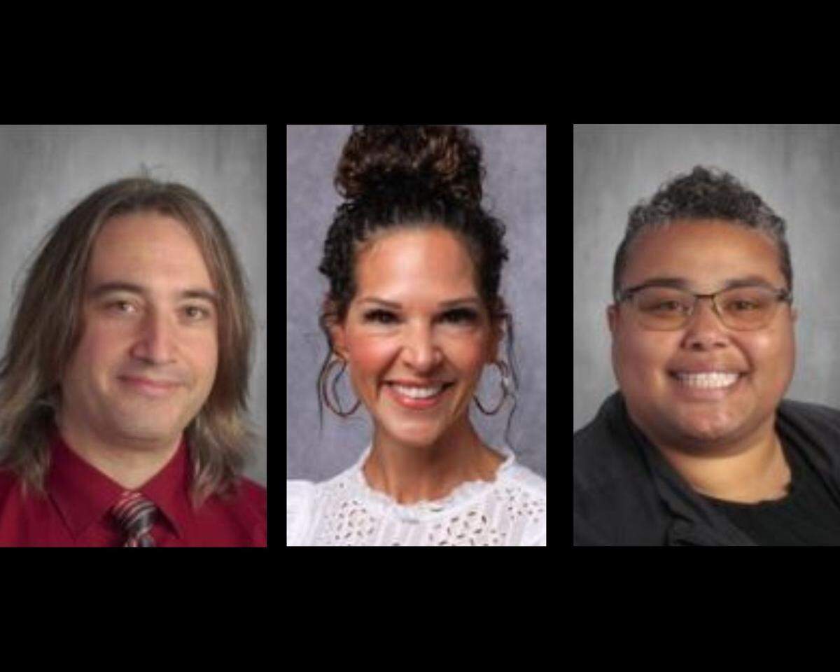 Squalicum High School Assistant Principals Jeremy G. Louzao, 41, left, and Meghan V. Dunham, 50, and Bellingham High School Assistant Principal Maude Chimere Hackney, 41, have been accused of failing to report sexual assaults that a student brought to their attention nearly a year ago. Each was issued a criminal citation Wednesday, Dec. 7, 2022, for failure to report, a gross misdemeanor. Their jury trials are tentatively set for April 4.