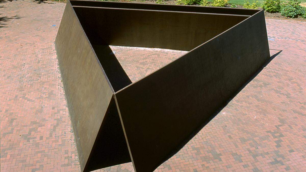 The Wright’s Triangle sculpture near the Ross Engineering Building on the Western Washington University campus had a racial epithet scrawled on it last weekend — one of several locations on campus that were vandalized recently with homophobic and racist messages and threats of sexual violence. The graffiti has since been removed and police are investigating.