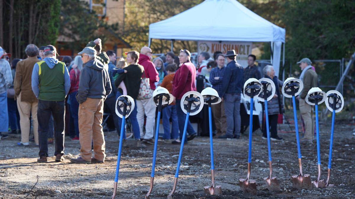 Dozens of community members gathered on March 6 for the groundbreaking of LaFreniere Court, a permanently affordable homeownership project planned in the Birchwood neighborhood.