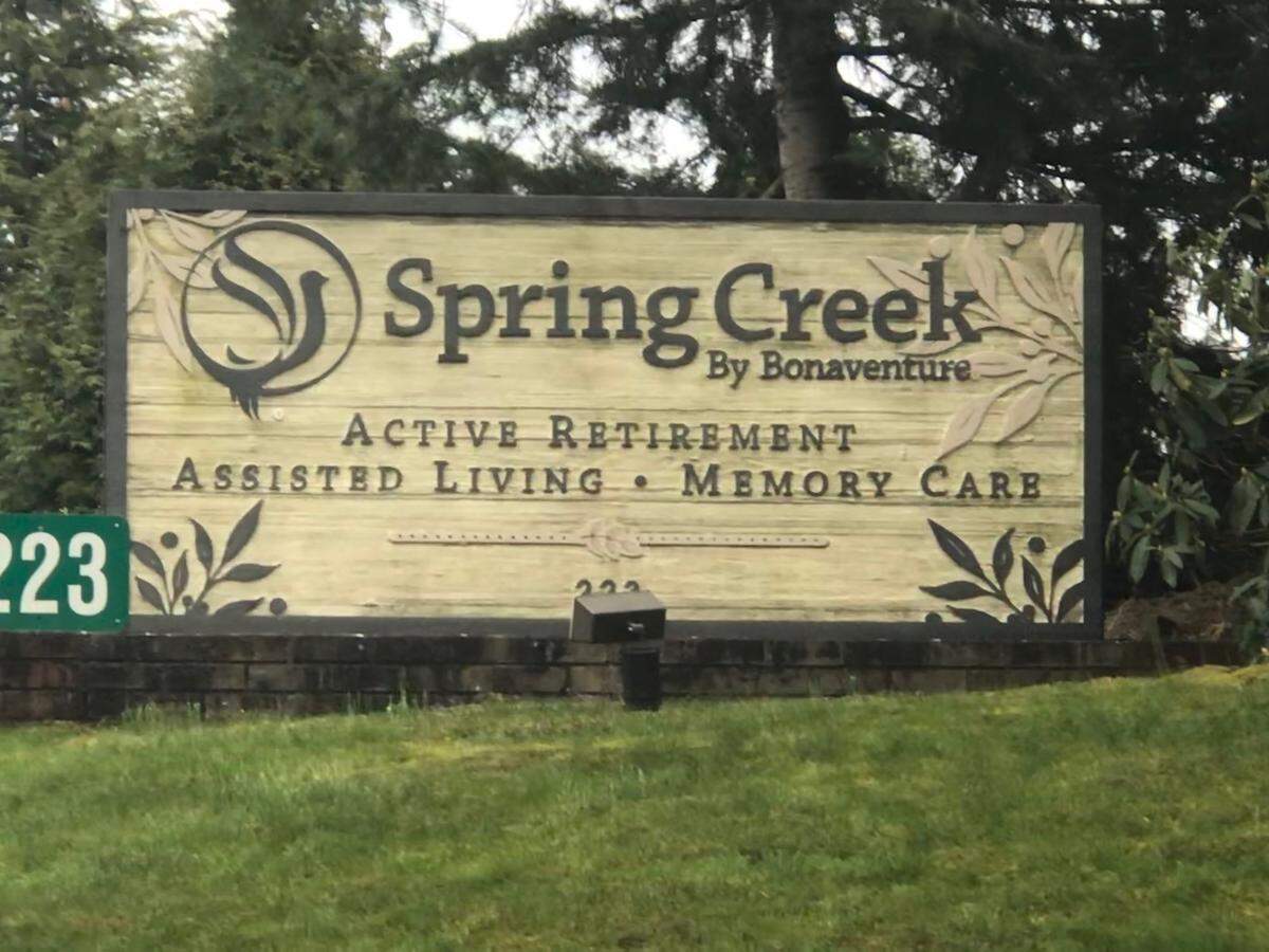 A 96-year-old resident at Spring Creek by Bonaventure, a senior living facility on Bakerview Road in Bellingham tested positive Thursday, March 26, for the new coronavirus, a company representative confirmed to The Bellingham Herald on Friday, March 27. Spring Creek by Bonaventure has 169 residents — 90 in assisted living, 62 in independent living and 17 in memory care — and 89 employees.