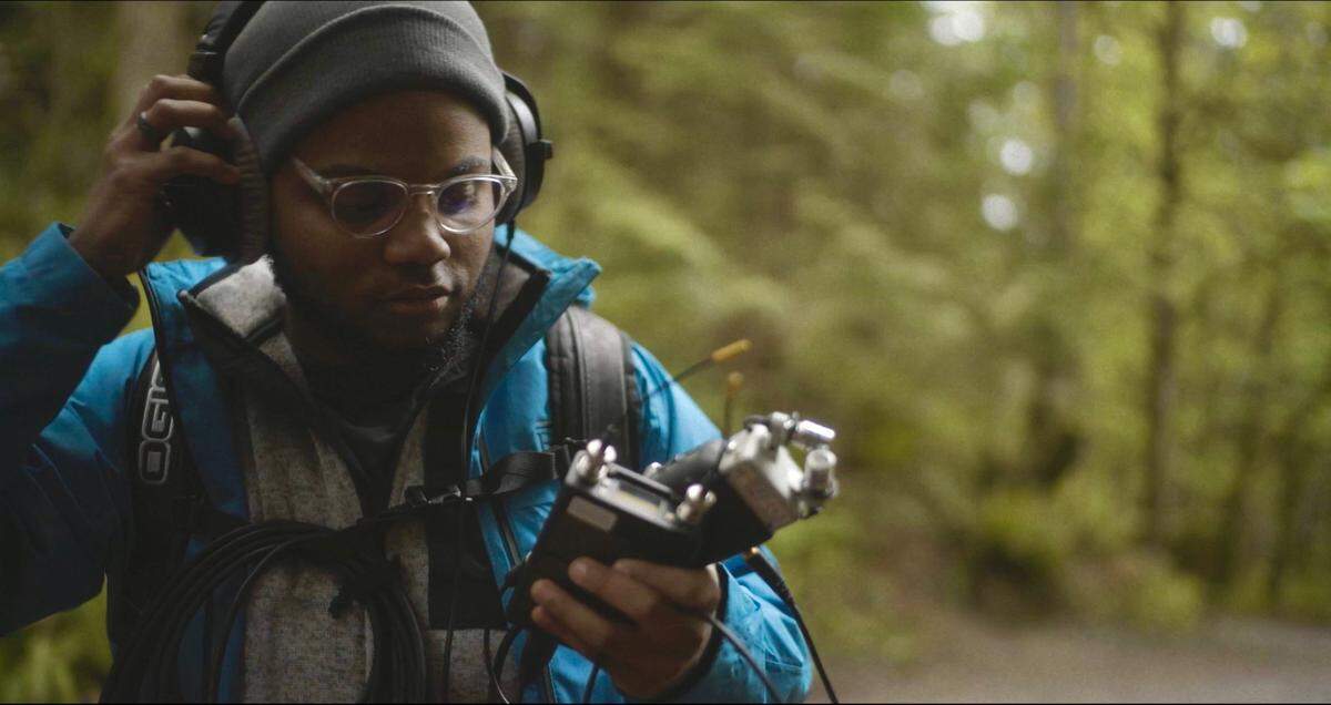 Remy Styrk, a 23-year-old Black, transgender filmmaker, musician and artist, works on directing the film “I am the Hope and the Dream,” which celebrates Juneteenth in Whatcom County.