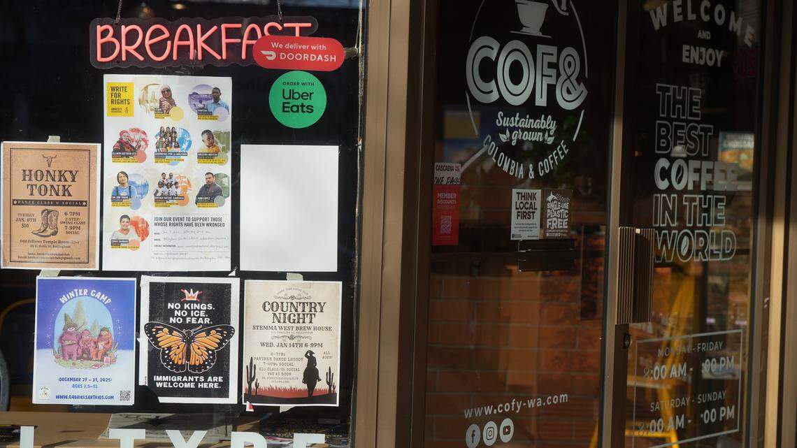 ‘Immigrants are welcome’ signs appear in Bellingham shops’ windows. Here’s why