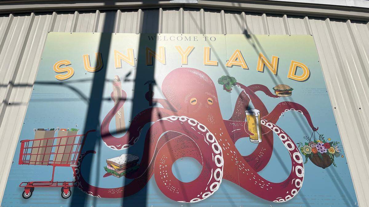 A Sunnyland neighborhood sign. The neighborhood is losing Homeschool BBQ at the end of March.