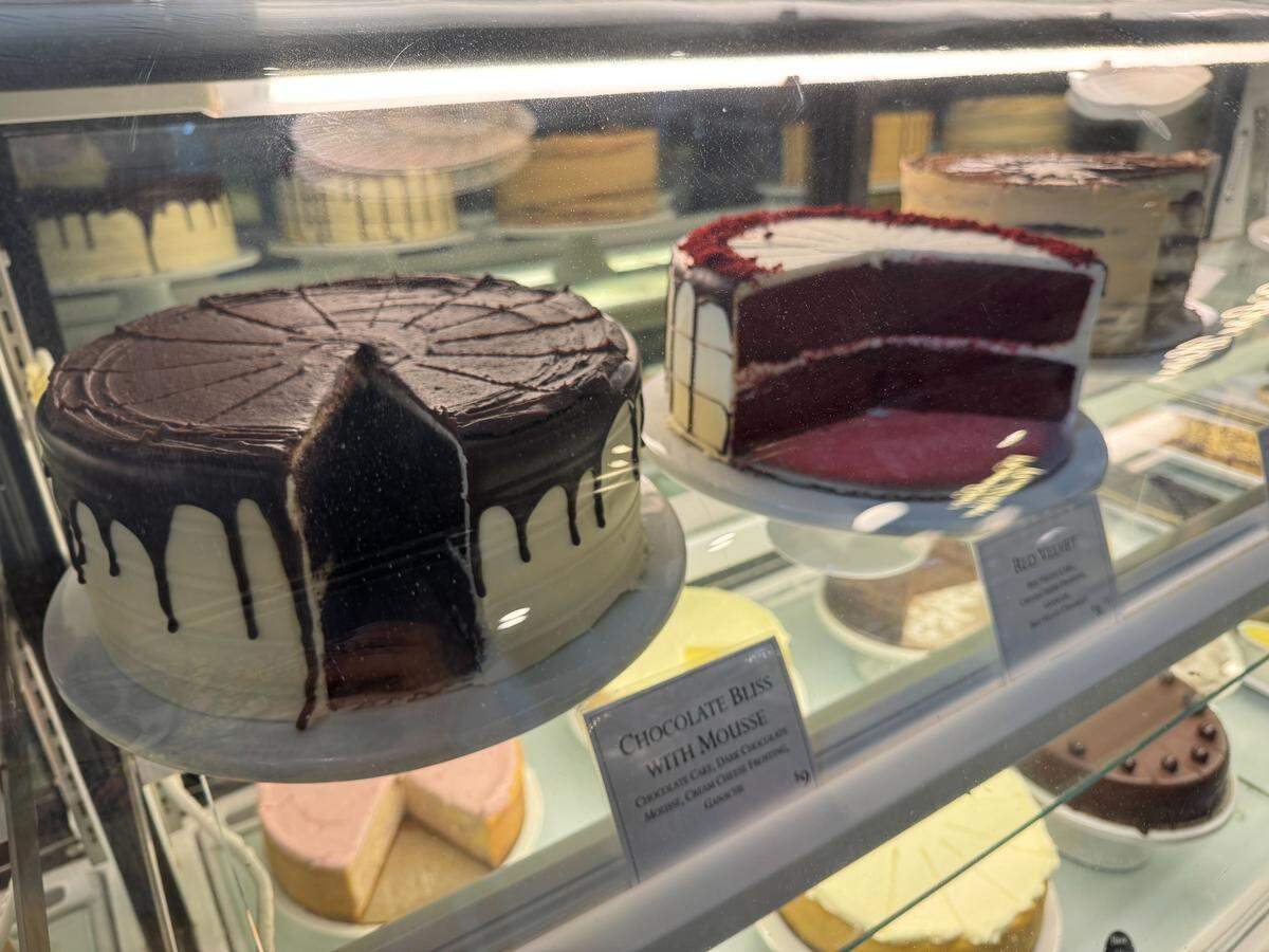 A Chocolate Bliss cake with mousse.