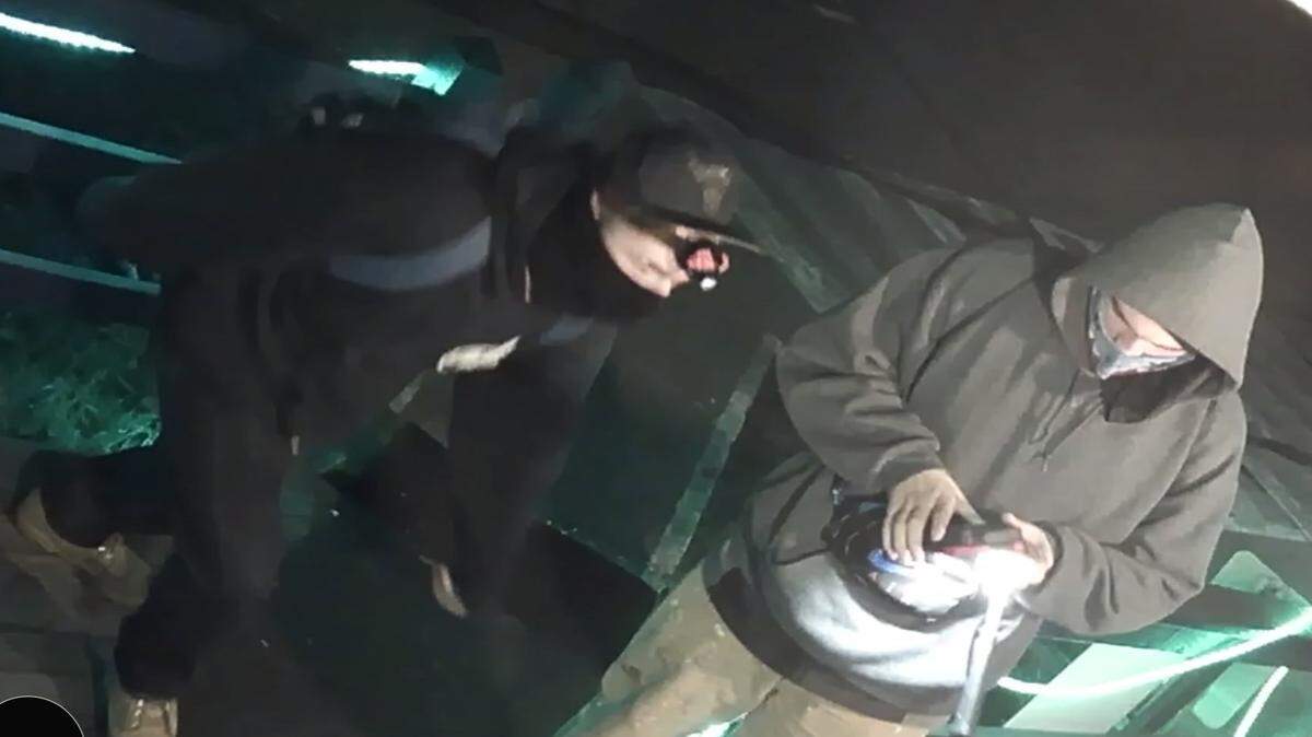 Ferndale police seek help identifying two suspects who allegedly twice attempted to break into a marijuana store early Wednesday, Oct. 27, and evaded Whatcom County law enforcement.