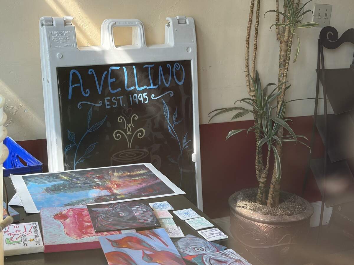 The interior of Avellino Coffeehouse on July 14.