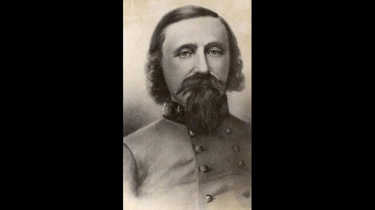 George E. Pickett was a U.S. Army officer who built Fort Bellingham in the 1850s and supervised the construction of the first bridge across Whatcom Creek. He left the area in 1861 to fight for his home state of Virginia in the Civil War.