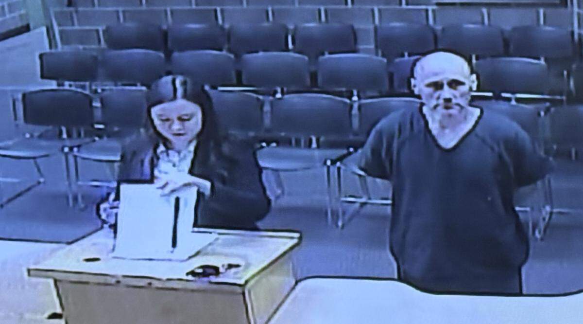 Michael Daniels Jr. appeared on Zoom from the Whatcom County Jail courtroom on Monday, May 11. He was charged with first-degree murder for the fatal shooting of Jordan Cernich in Ferndale.