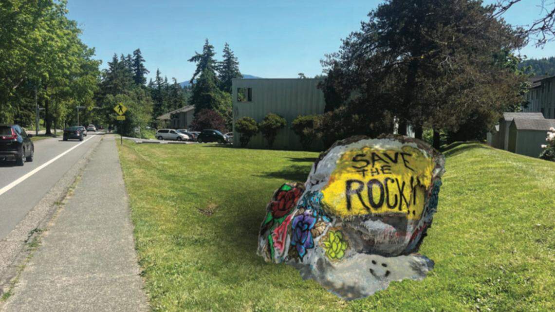 What to do with Bellingham’s iconic graffiti rock? Two new options emerge