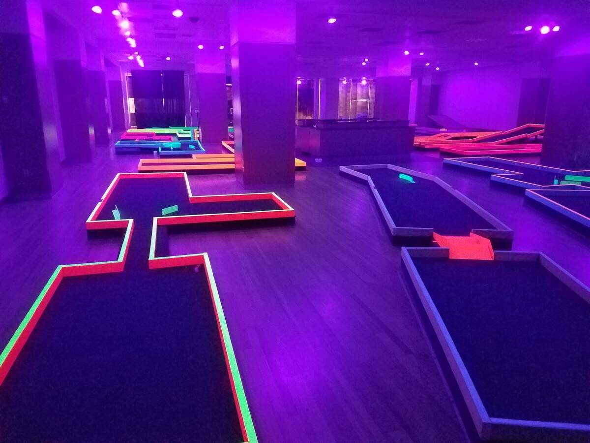Mammoth Mini Golf inside the Bellis Fair Mall at 1 Bellis Fair Parkway.