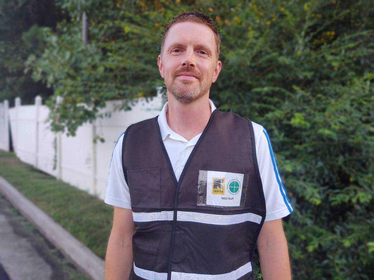Whatcom County resident Steven Shetterly of World Relief helped Afghans fleeing the Taliban resettle in the United States in August at the Army’s Fort Lee, south of Richmond, VA.