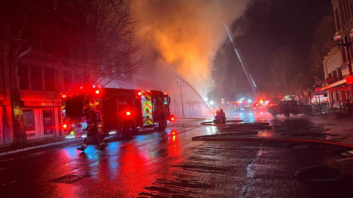 Historic Fairhaven building destroyed in fire Dec. 17, 2023.