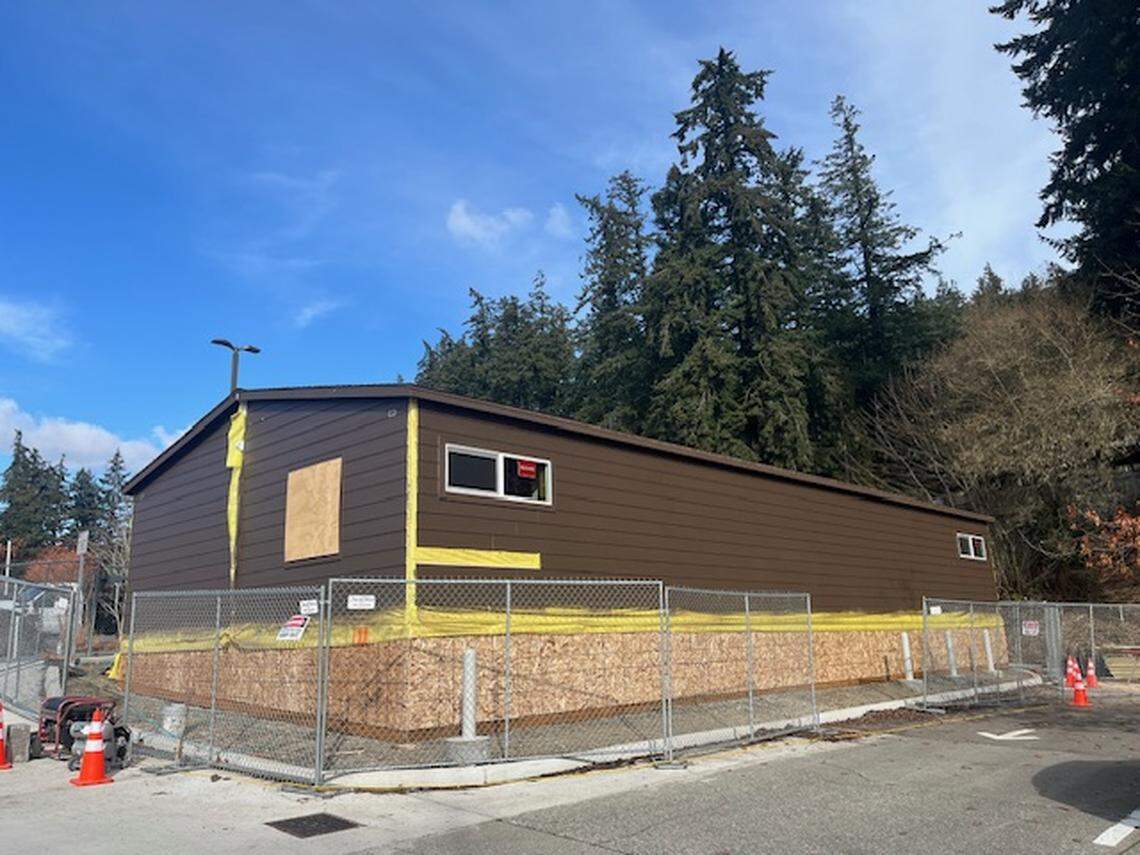 A new modular unit is under development at Western Washington University on March 5.