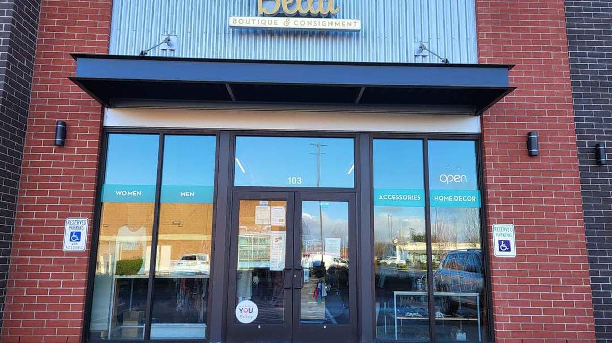 Bella Boutique & Consignment store at 1887 Main St. Suite 103, in Ferndale, Washington.