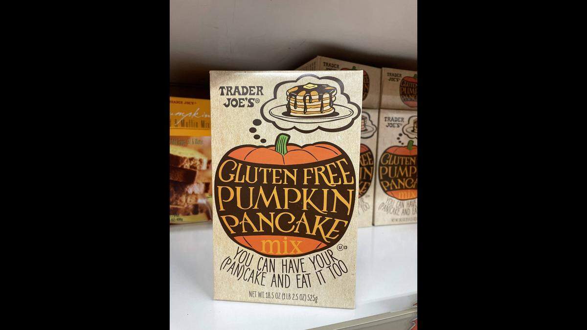 Gluten Free Pumpkin Pancake Mix at Trader Joe’s on Wednesday, Sept. 28, at 2410 James St., Bellingham.