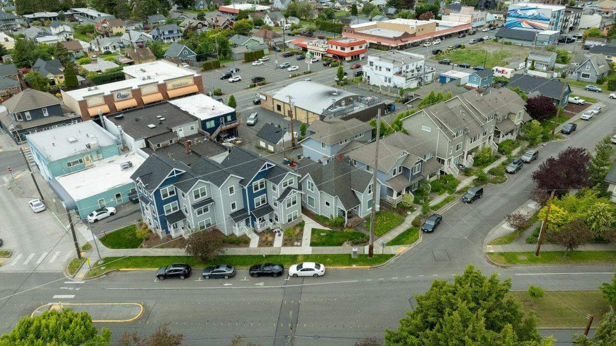 Mayor Kim Lund’s executive order will promote so-called “middle” housing such as the townhouses shown in an undated handout photo on Peabody Street in Bellingham.