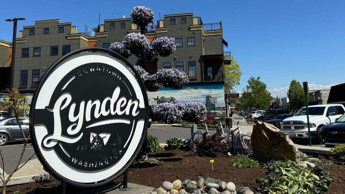 A Lynden city sign at 618 Front St.