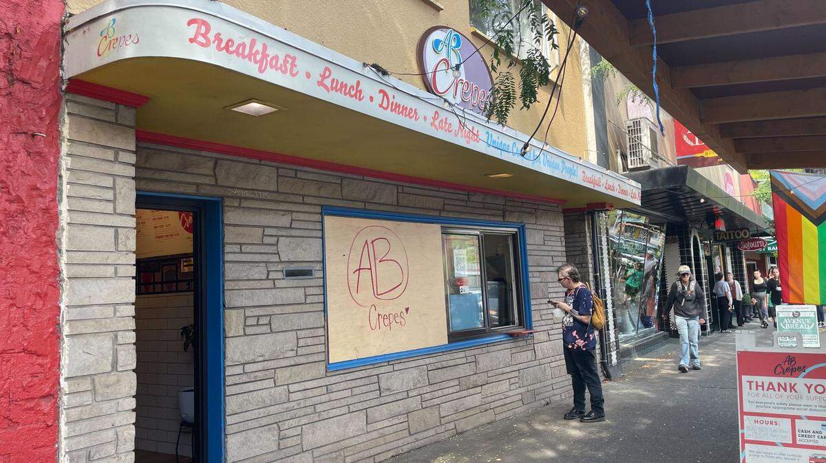 AB Crepes at 1311 Railroad Ave. in downtown Bellingham in 2023.