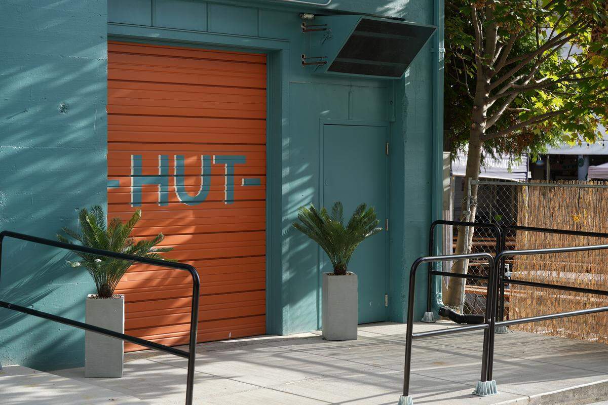 The newly opened 18 to 24 nightclub and rentable venue, -HUT-, is located in the basement space underneath Rumors Cabaret.