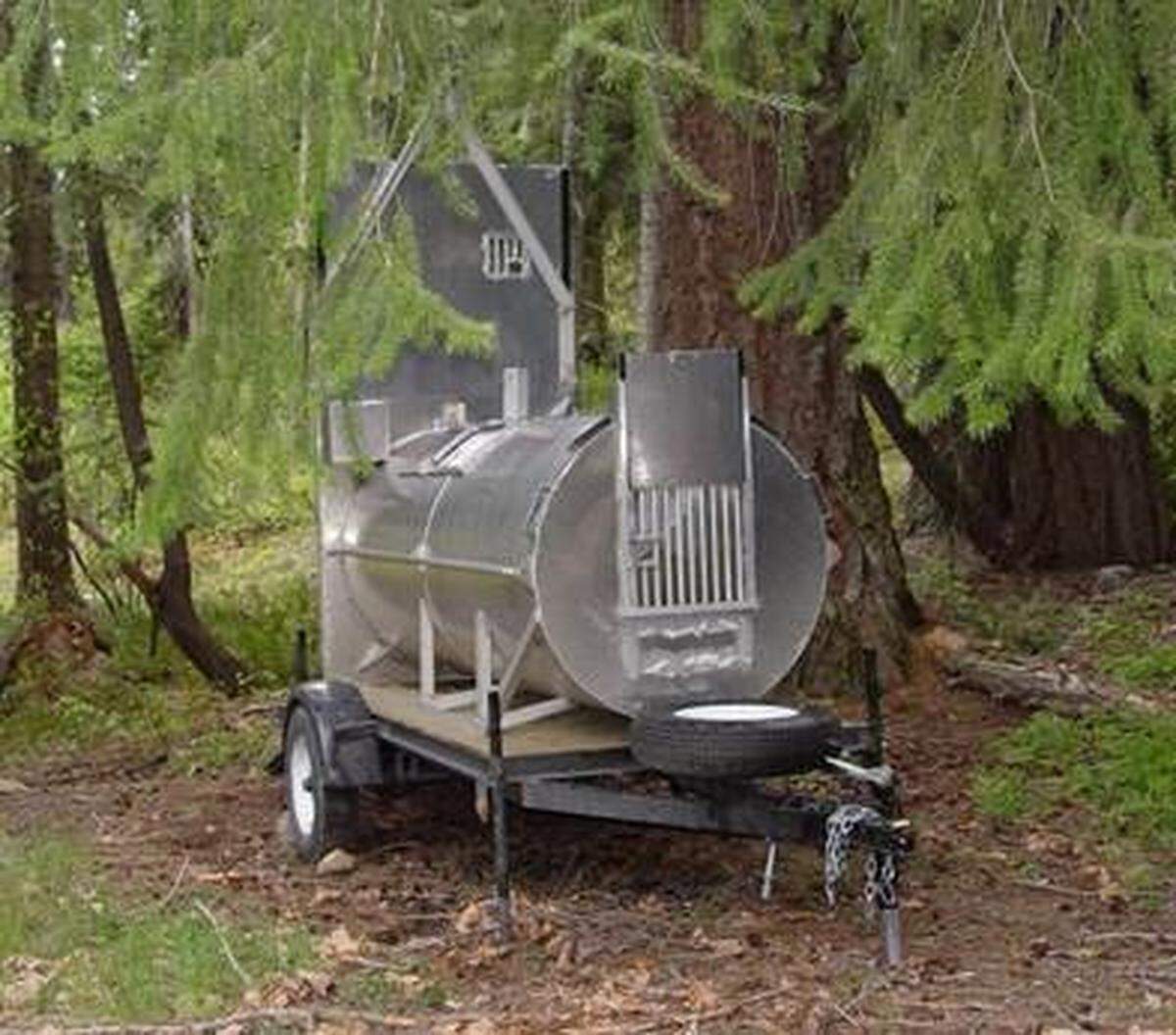 This bear trap is used to capture bears alive and unharmed.