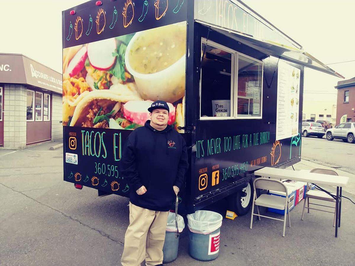 Jose Robles stands outside his taco truck, Tacos El Tule, which he has owned and operated since Sept. 1, 2018. On Aug. 16, 2019, Robles’ food truck was destroyed by arson.