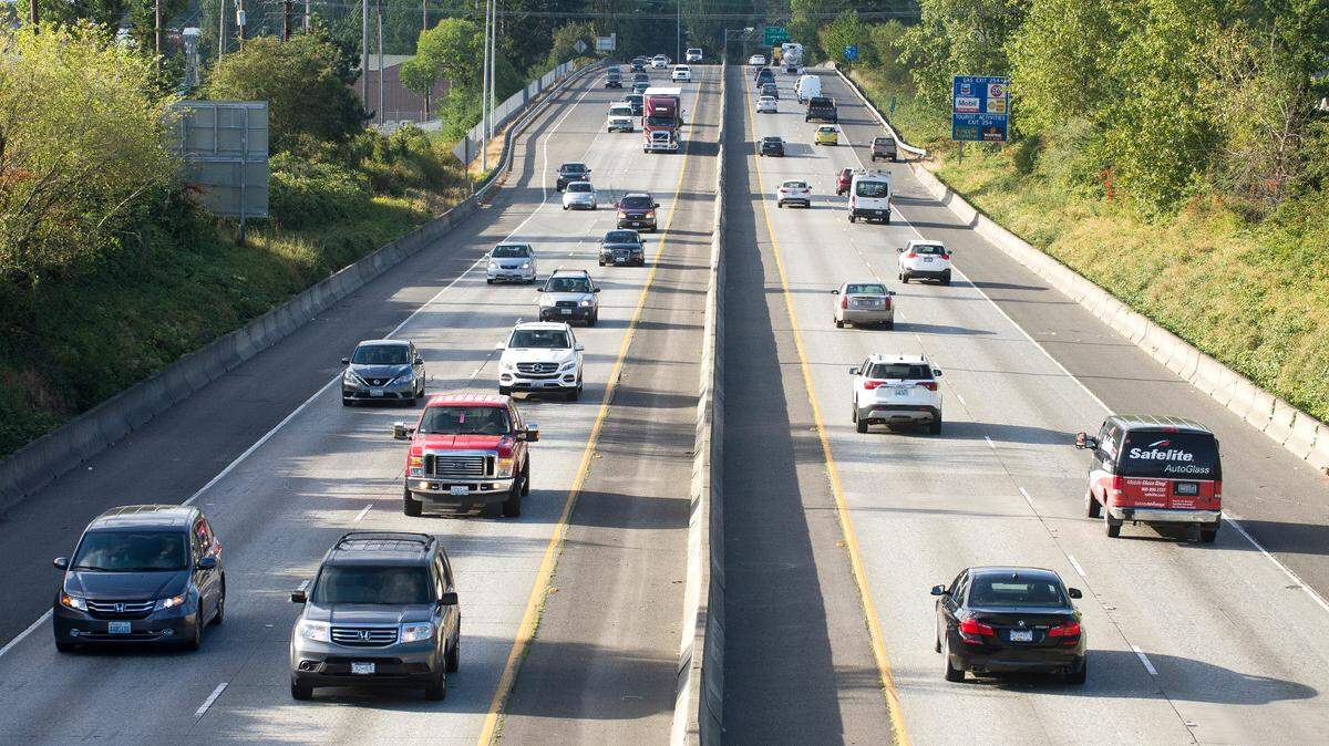 Motorists travel on Interstate 5 on Friday, Aug. 31, in Bellingham. 