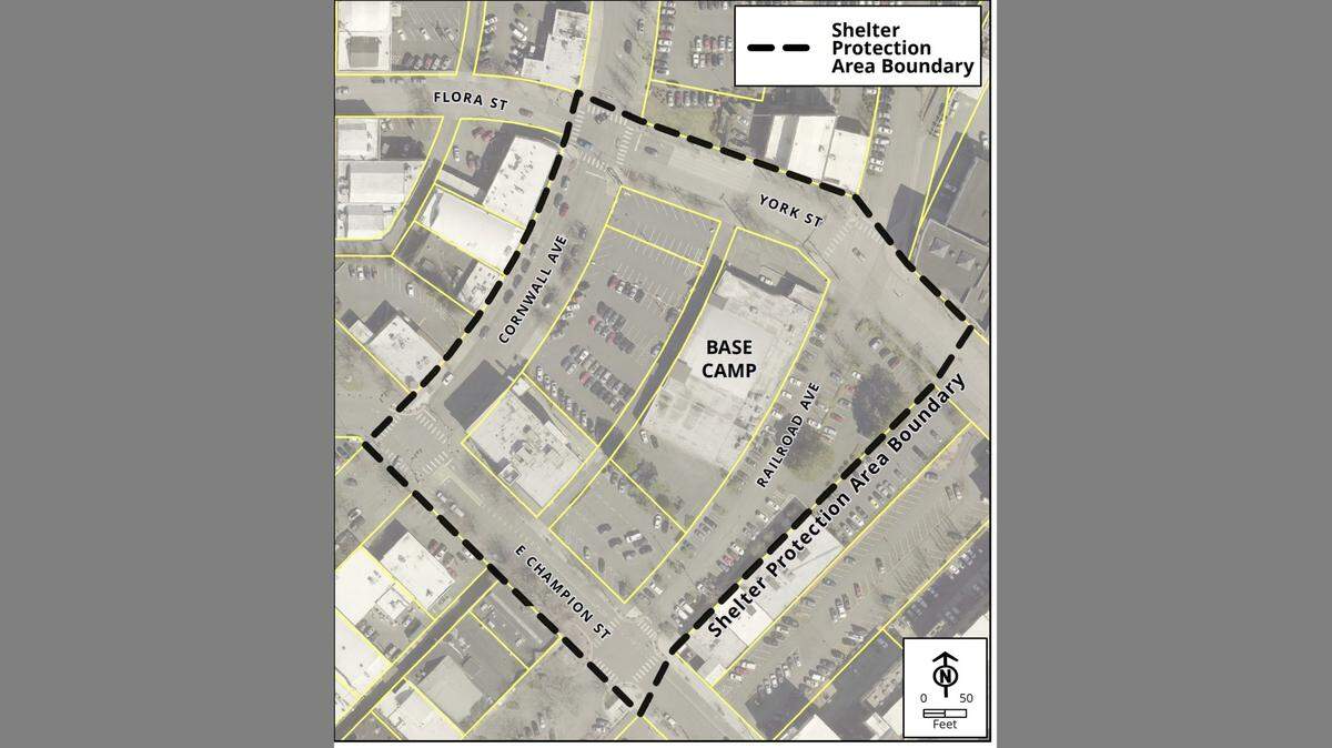 The Bellingham City Council will decide whether to ban camping and make other restrictions in public spaces around Base Camp, a homeless shelter in downtown Bellingham to curb behavior that is concerning its neighbors.