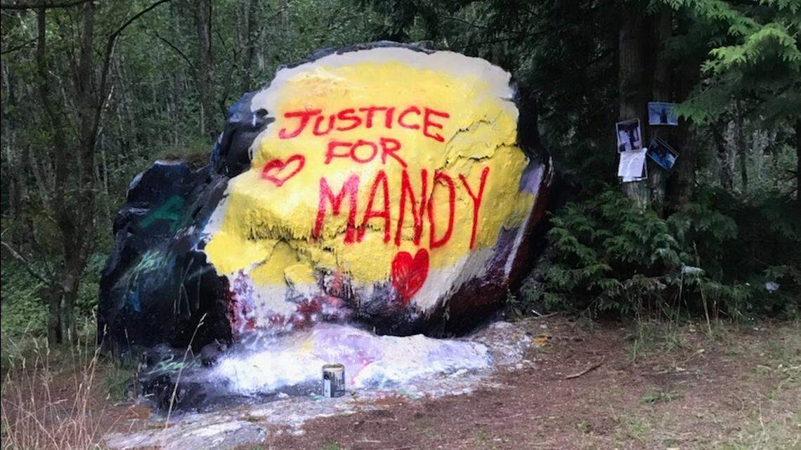 ‘I wanted to show Mandy’s family some love’ classmate says of message on iconic rock