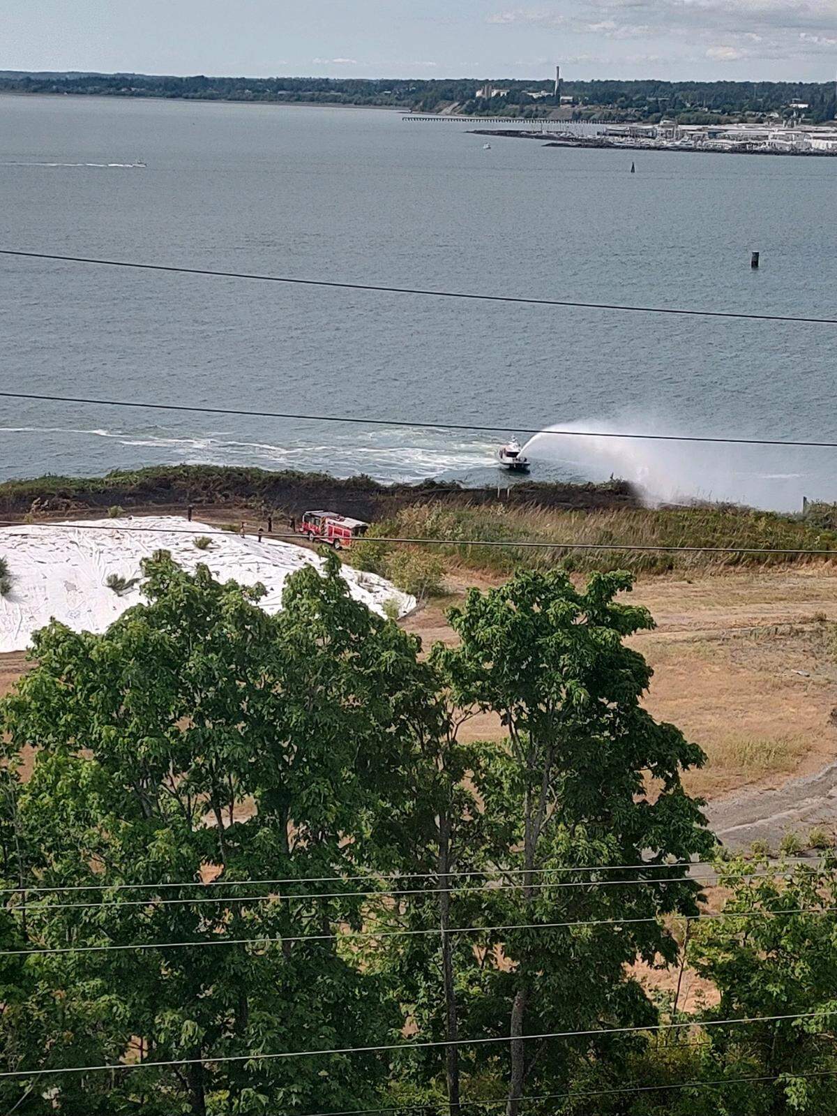 A marine unit was used to control a fire around 3p.m. on July 10 at 401 Cornwall Avenue. The fire was under control cleared in just over an hour by the Bellingham Fire Department.