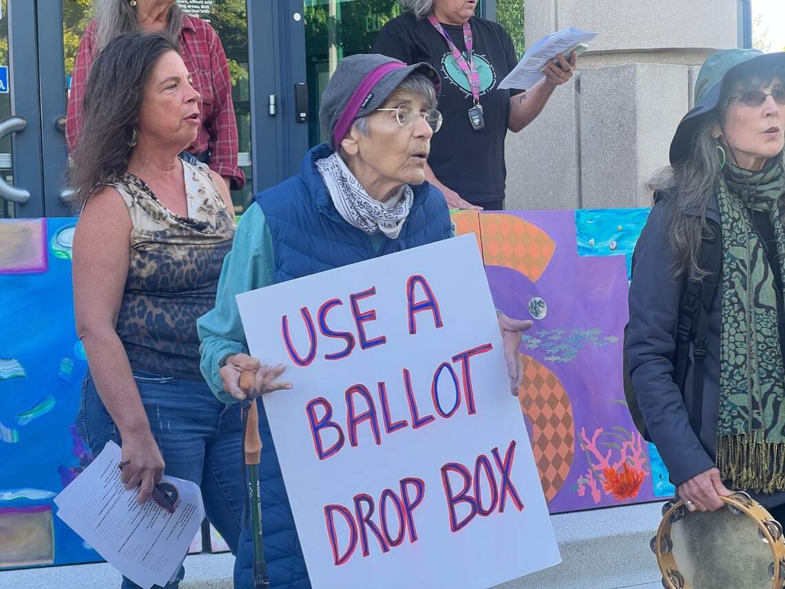 Singing Resistance Whatcom begins weekly election-protection rallies