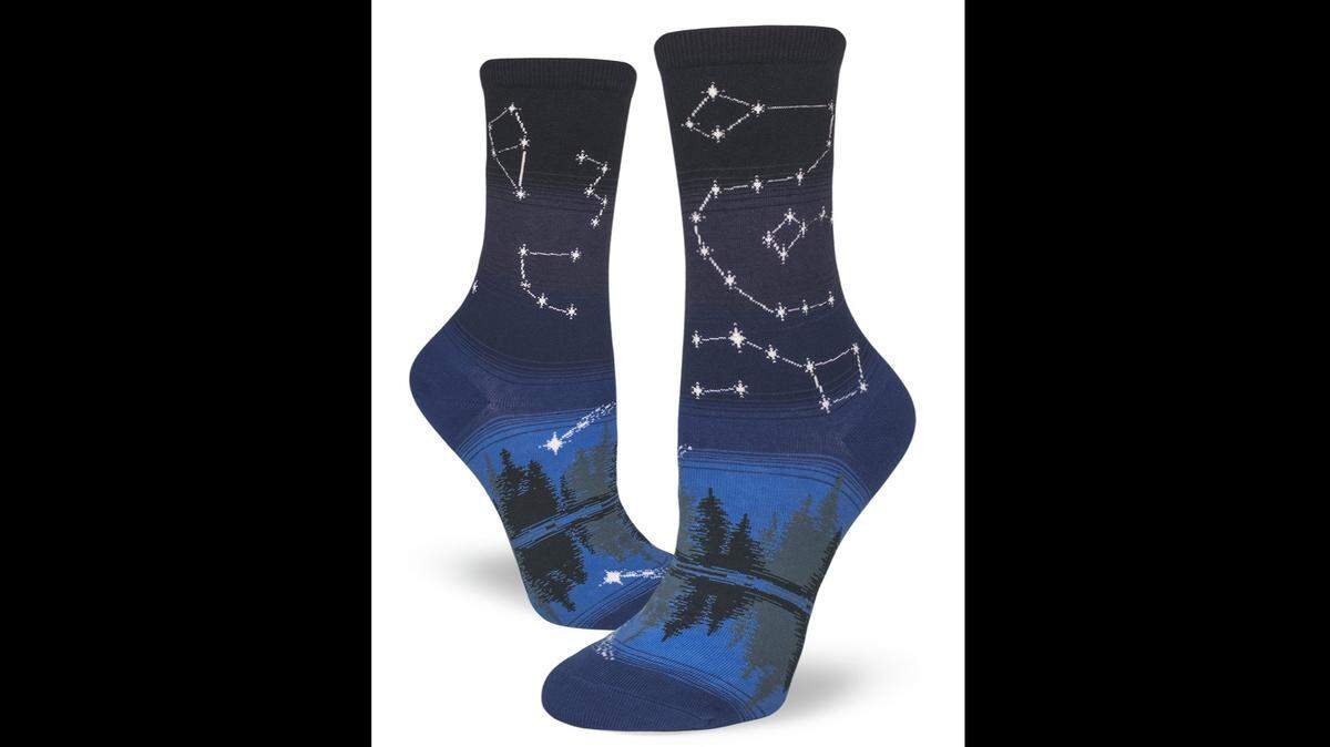 The constellations crew socks from Modsocks are one of the best-selling styles for the Bellingham-based company. Some of its space-themed socks are in the new Netflix series “Away.”