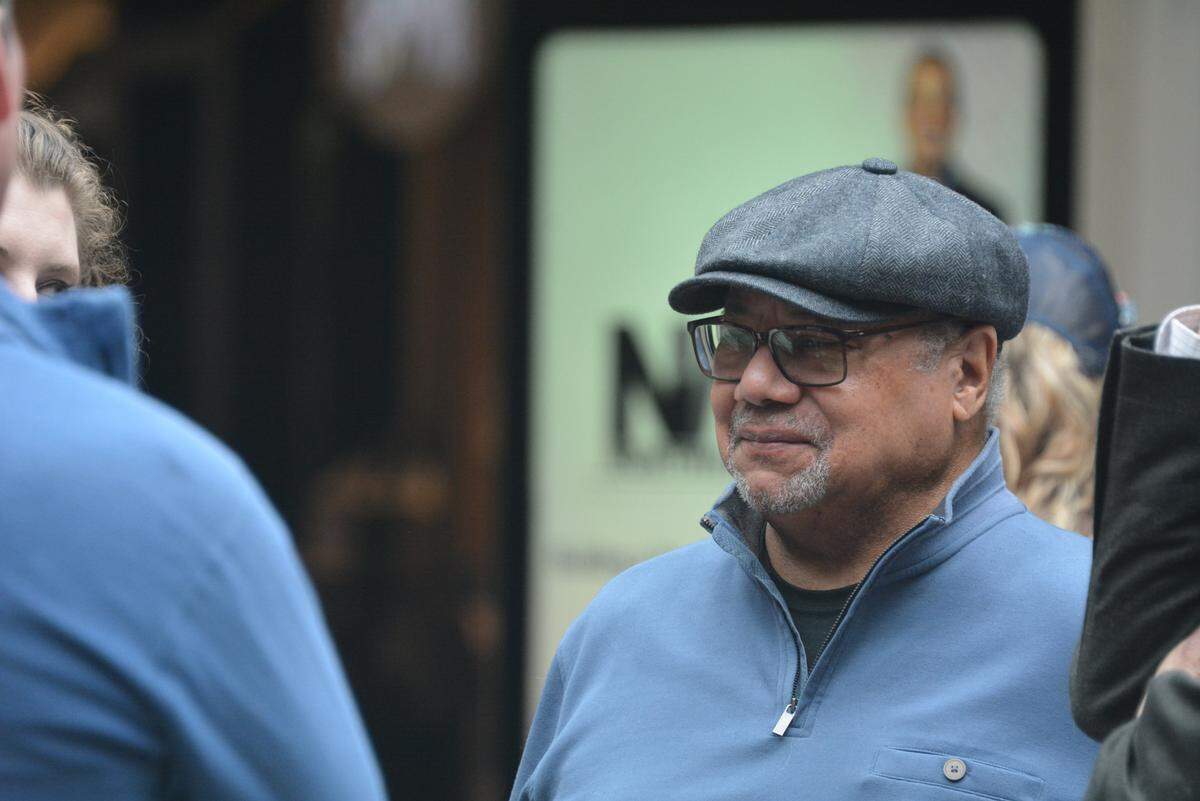 Bellingham City Council member Edwin “Skip” Williams is shown at Bellis Fair mall at the opening of a Bellingham Public Library branch in April 2023.