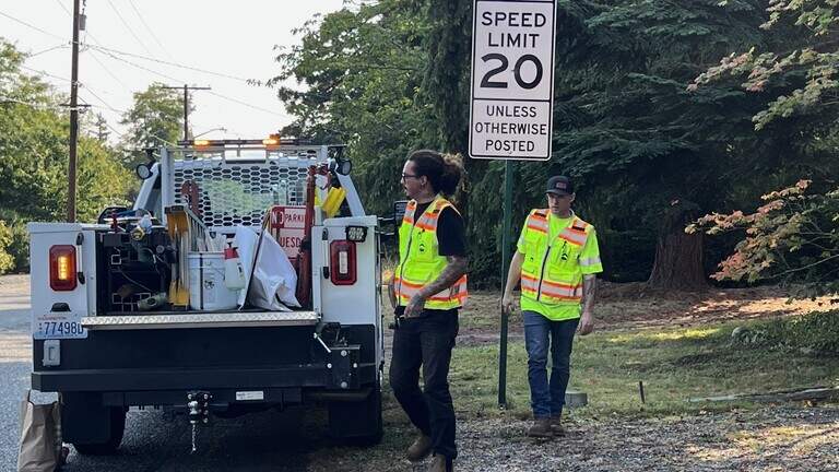 With a lower default speed limit in place, Bellingham begins replacing traffic signs
