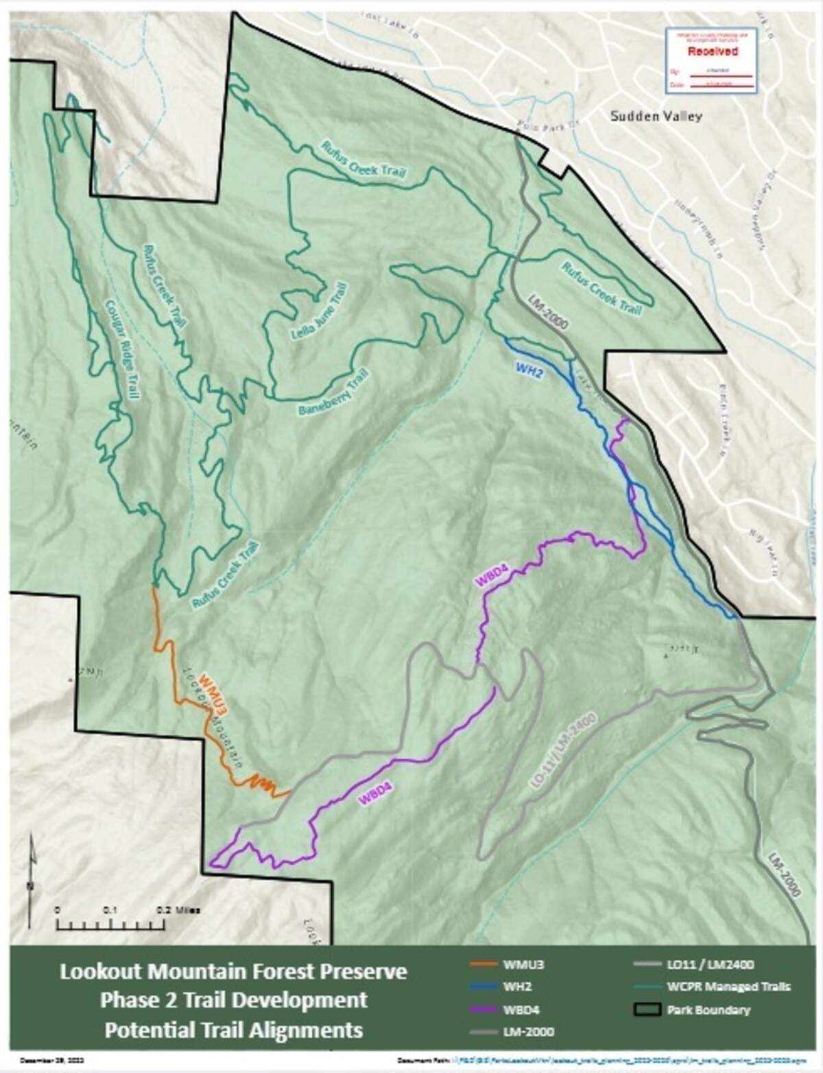 Blue Ridge Loop Map Whatcom County adding hiking, biking trails at Lookout Mountain ...