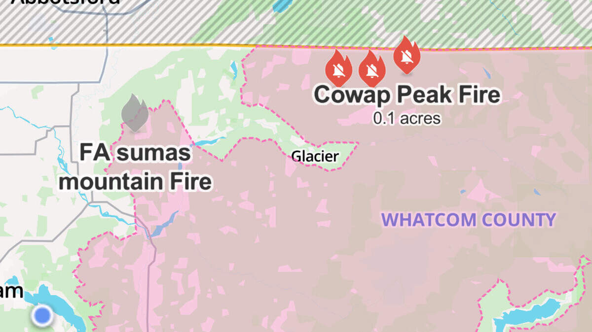 Several new wildfires reported Friday in wilderness areas around Whatcom County.