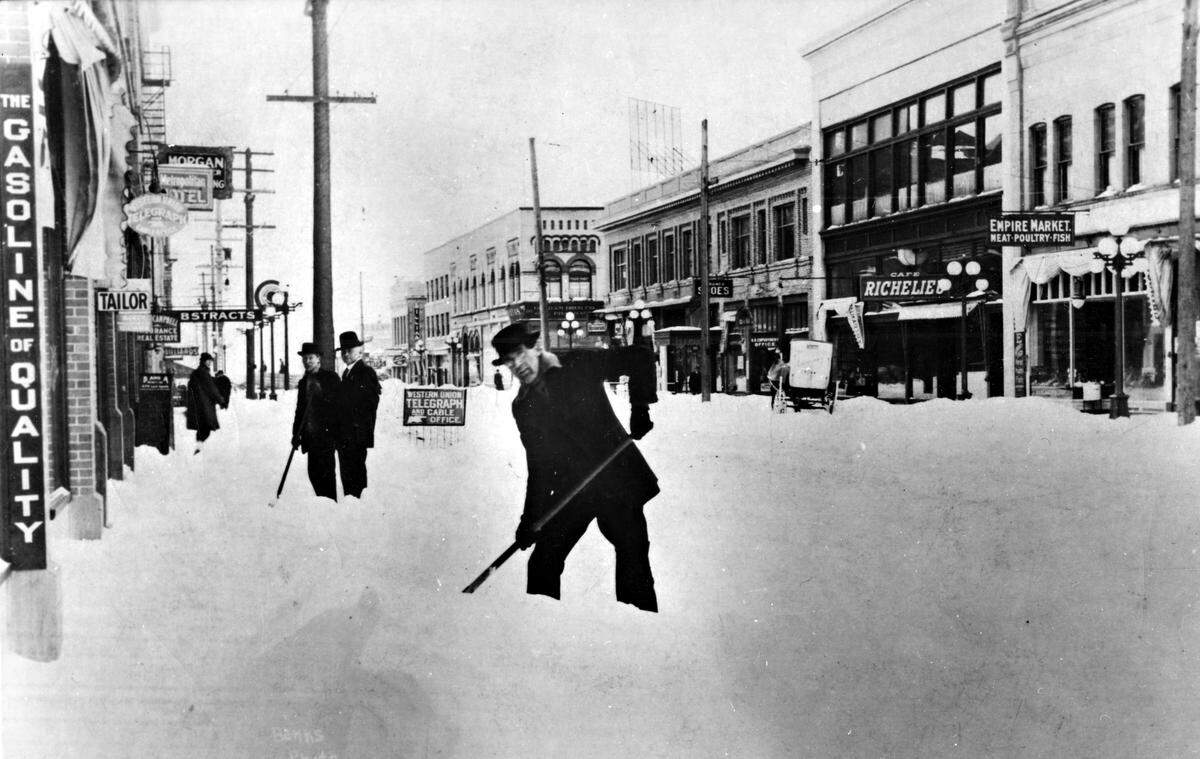 Today’s Cornwall Avenue in Bellingham was known as Dock Street in 1916. This Dec. 7, 1916, photo predates Bellingham weather records, which have been kept since 1949.