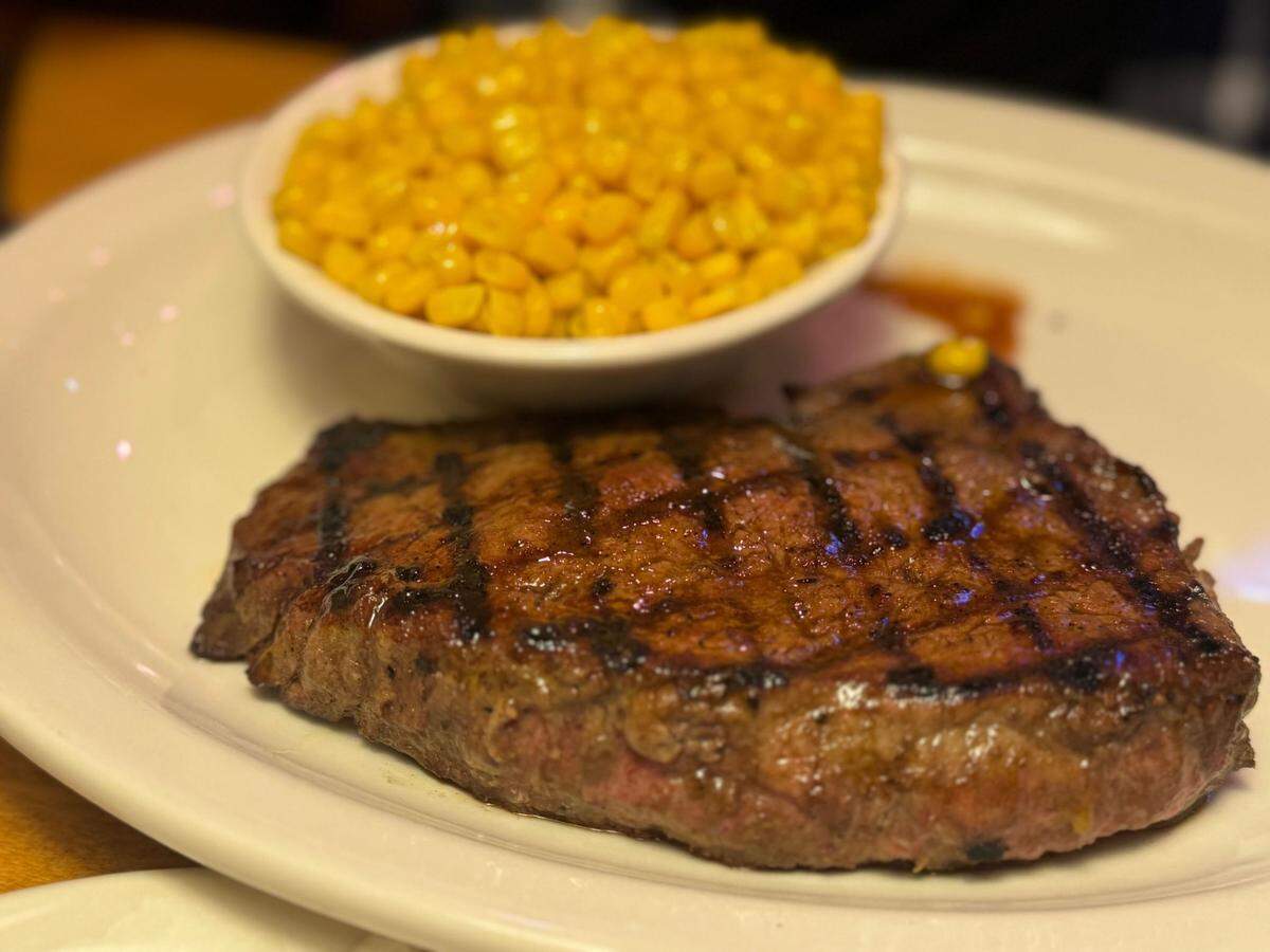 A 10-ounce sirloin steak at Texas Roadhouse on Monday, October 7, 2024 at 4331 Meridian St., Bellingham, Wash.