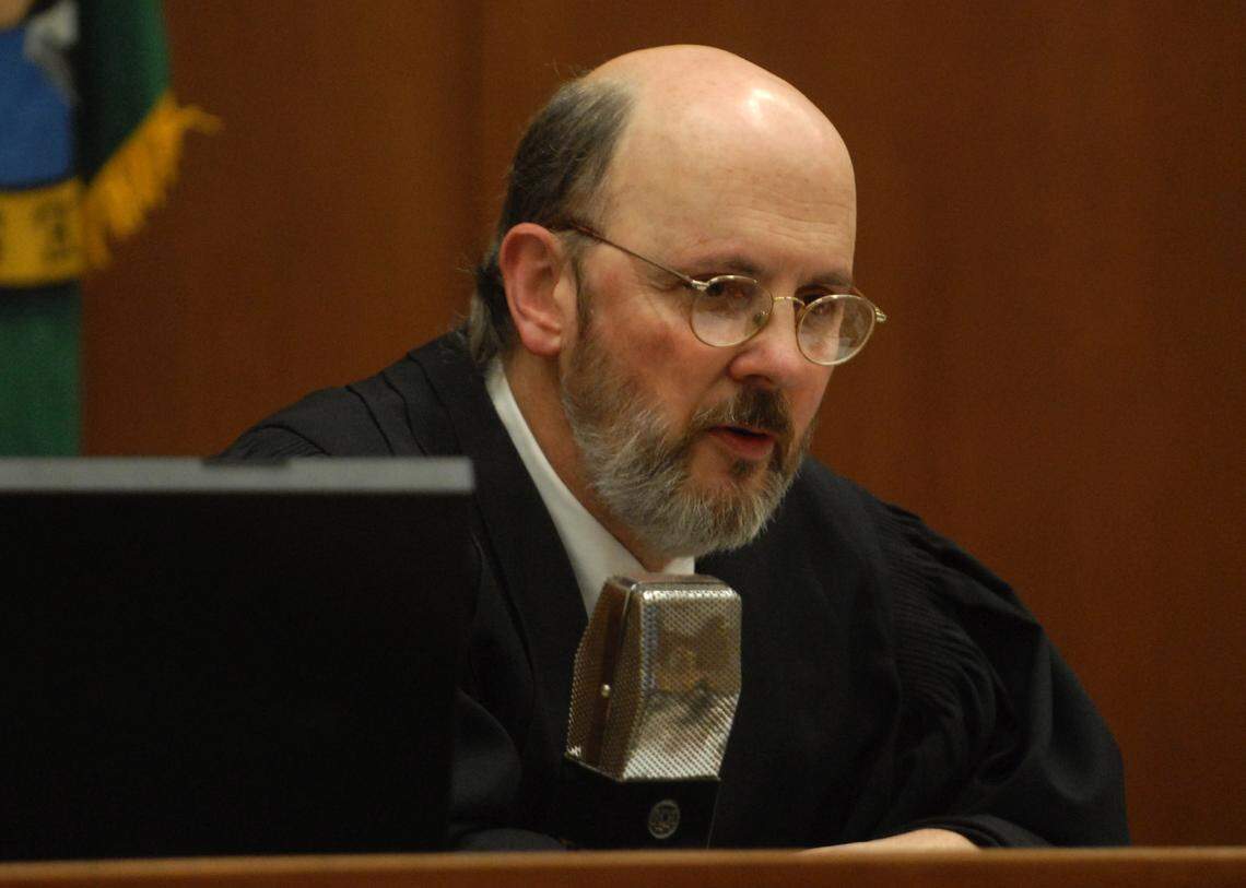 Judge Ira Uhrig in Whatcom Superior Count in Bellingham in 2009. He died May 21, 2018, after battling cancer for several years.