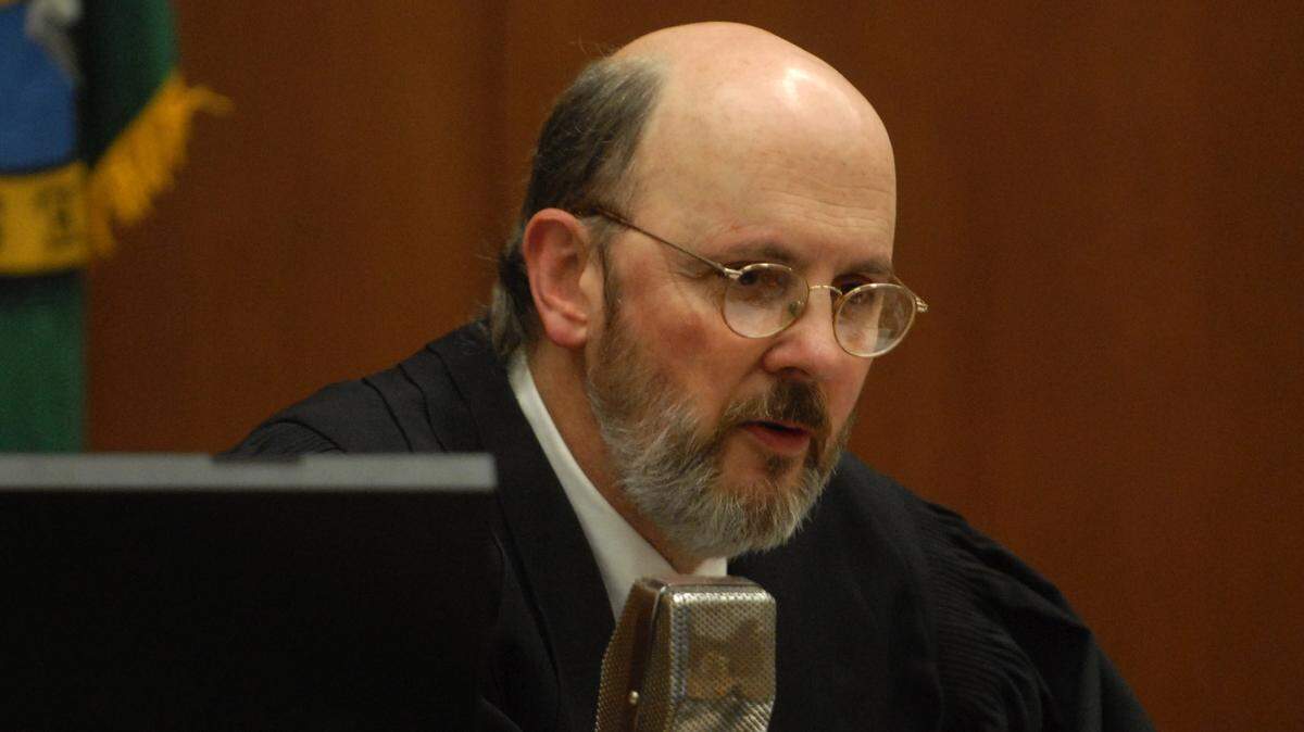Judge Ira Uhrig in Whatcom Superior Count in Bellingham in 2009. He died May 21, 2018, after battling cancer for several years.