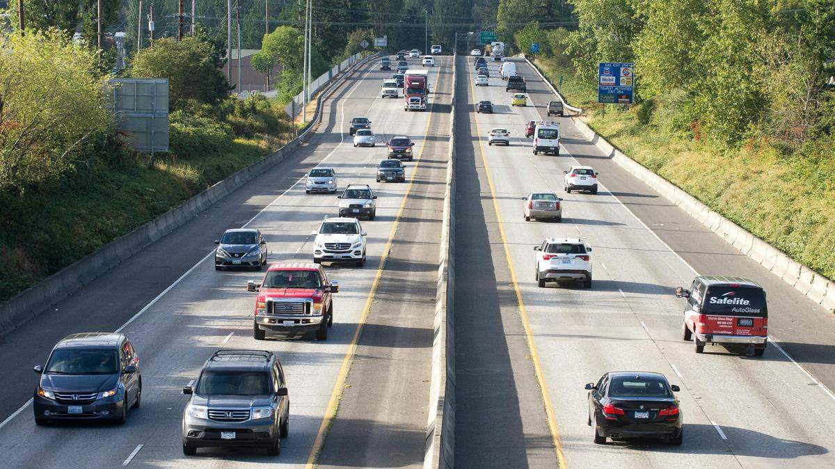 Motorists travel on Interstate 5 on Friday, Aug. 31, in Bellingham.
