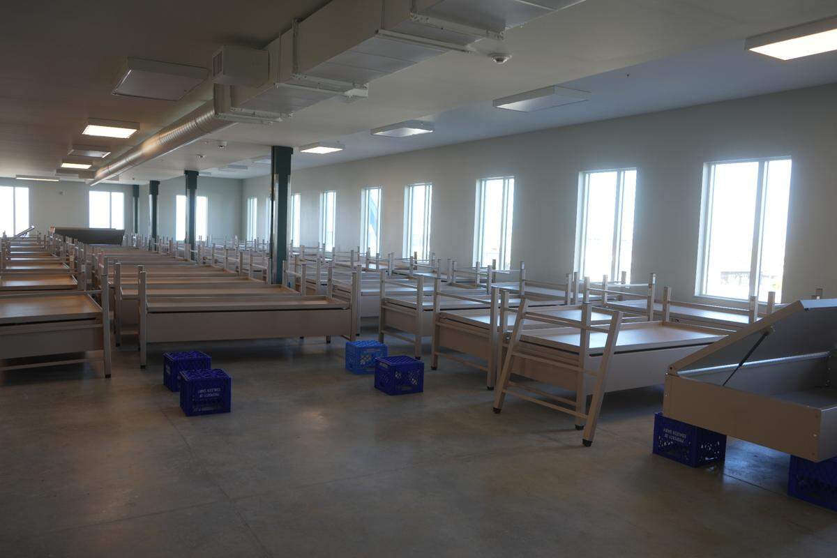 The facility features hundreds of beds for those experiencing homelessness in Bellingham.